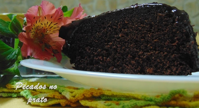 Receita de bolo de chocolate de microondas