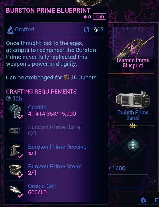 Ackbar's Tenno Report: Review: Burston Prime (U29.8.1)