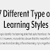 7 Different Types Of Learning Styles #infographic