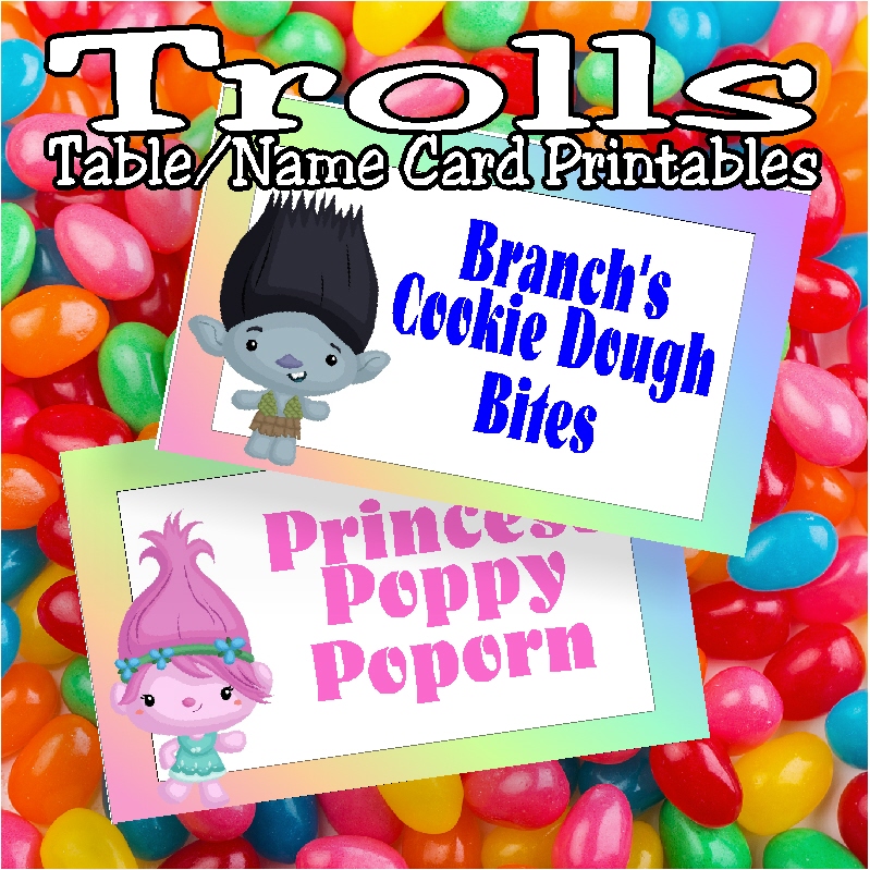 DIY Party Mom: Trolls Table Card Printables