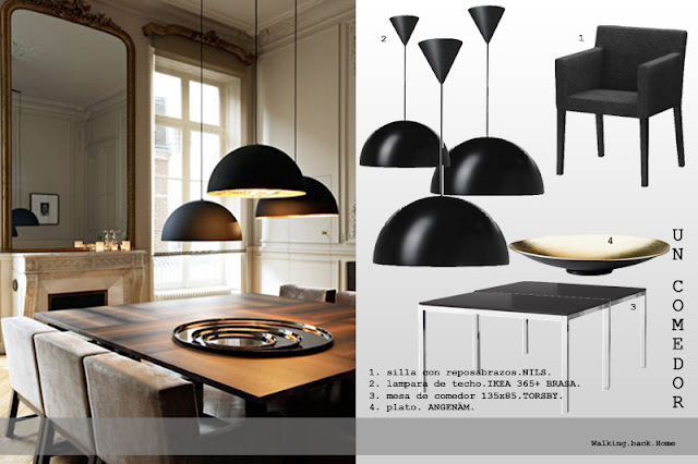 Walking.back.Home by Sandra: COMEDOR CON LAMPARAS COLGANTES - DINING
