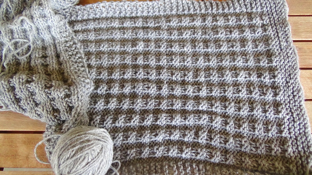 Merry Mary Stories Nordic Scarf, a Men's Scarf Easy Knitting Pattern
