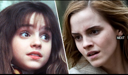 emma potter harry hermione granger watson through years wing jk