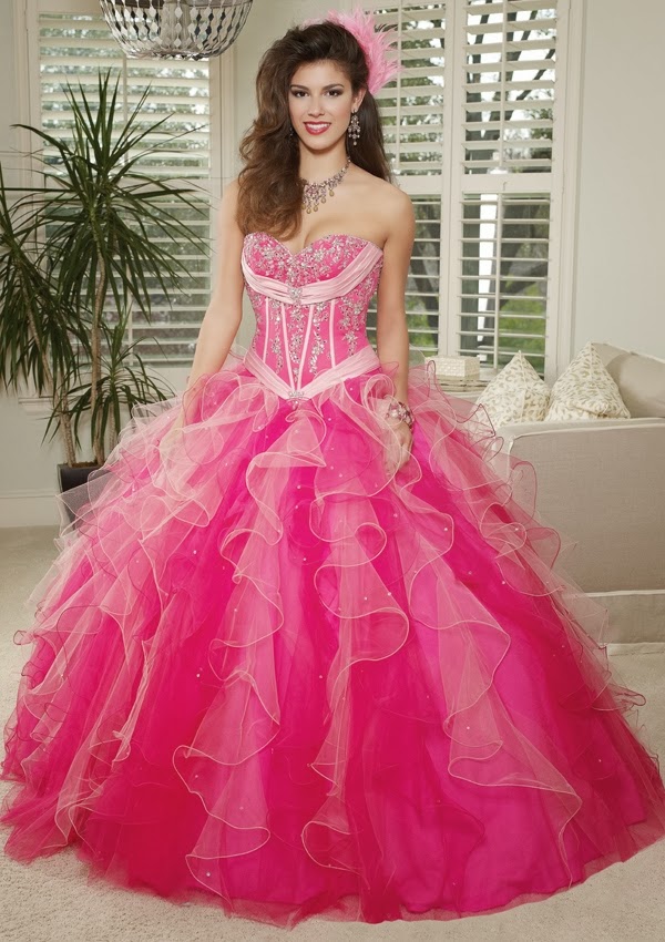 http://www.groupdress.com/fuchsia-strapless-sweetheart-beaded-tulle-quinceanera-dress-107.html