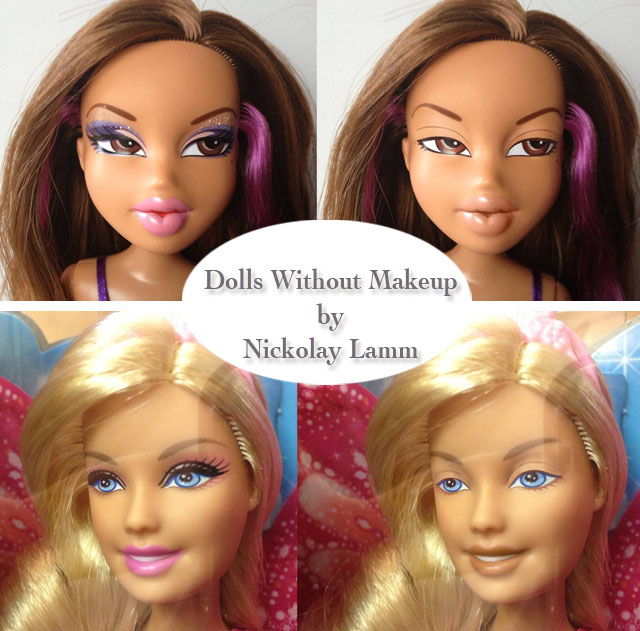 Barbie without makeup