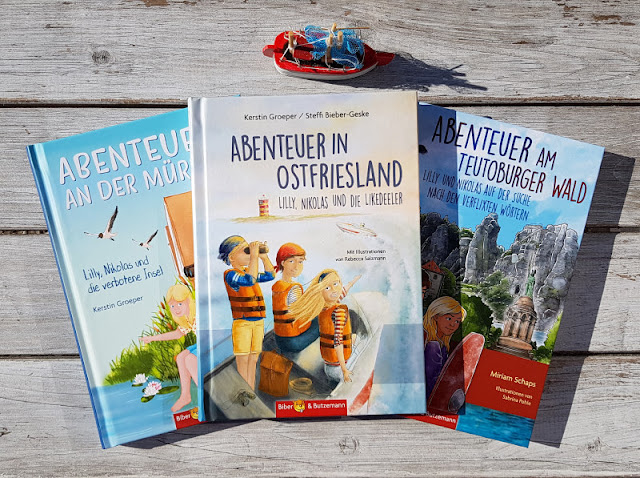 Aufregende Abenteuergeschichten, spannende Kinderreiseführer und regionale Kinderkrimis: "Abenteuer im Land der Wikinger" und weitere Kinderbücher mit lokalem Flair. Weitere Bücher aus der "Lilly und Nikolas"-Reihe führen nach Ostfriesland, an die Müritz und in den Teutoburger Wald.