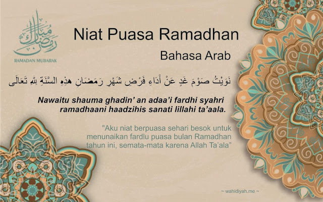 Niat Puasa Ramadhan Arab, Latin, Jawa, Sunda dan Artinya