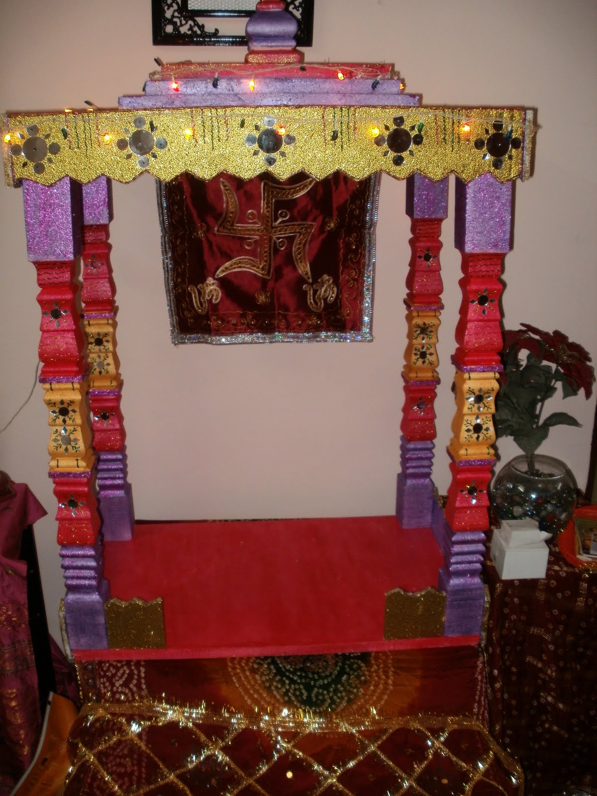 Asmi's Creations: GANPATI DECORATION