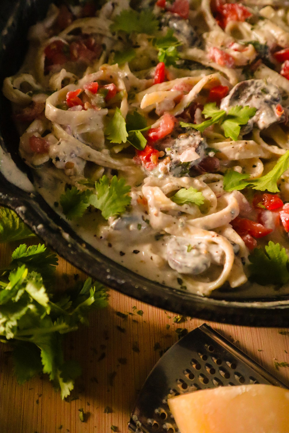 Easy Mushroom Alfredo