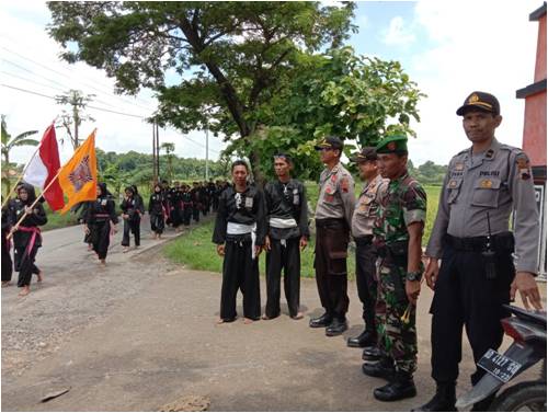 Kodim Sragen - Koramil Sukodono  Pengamanan Long Mars PSHT Ranting Gesi