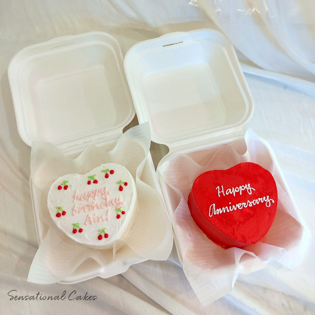 The Sensational Cakes Korean design Lunchbox Mini Bento Cake pastel