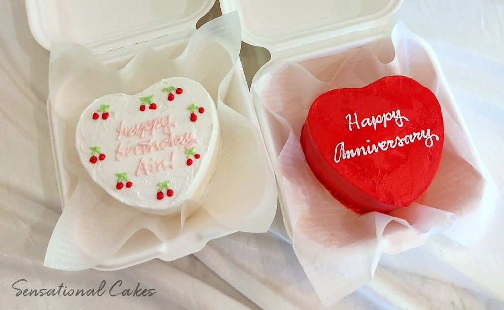 The Sensational Cakes: Korean design Lunchbox Mini Bento Cake pastel