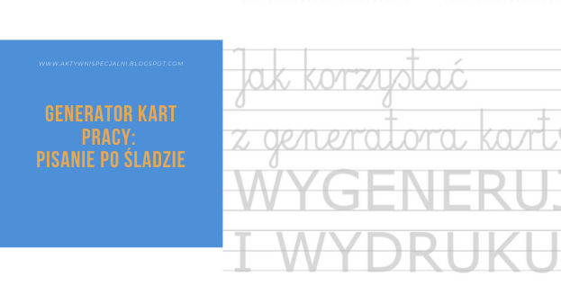 #aktywnispecjalni: Pisanie po śladzie