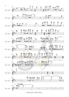 2 WE´RE ALL ALONE (Partitura para saxo tenor)