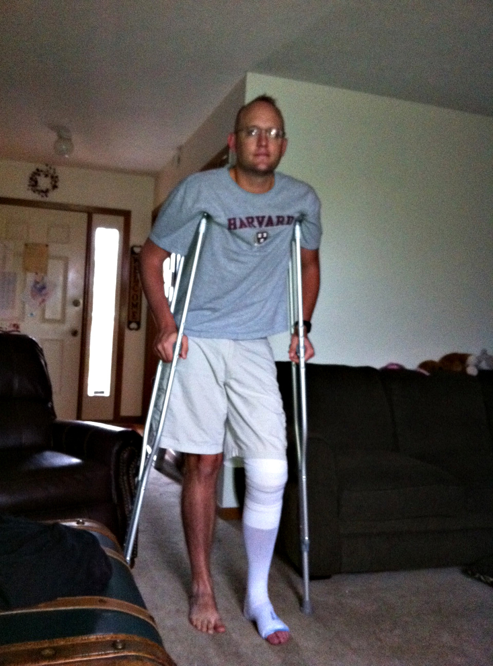 Our Army of Six Andy Knee Surgery