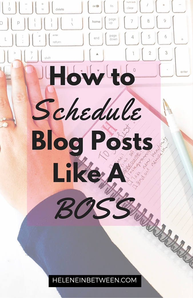 How to Schedule Blog Posts Like a Boss