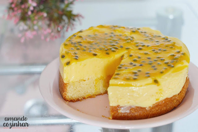 torta mousse de maracujá