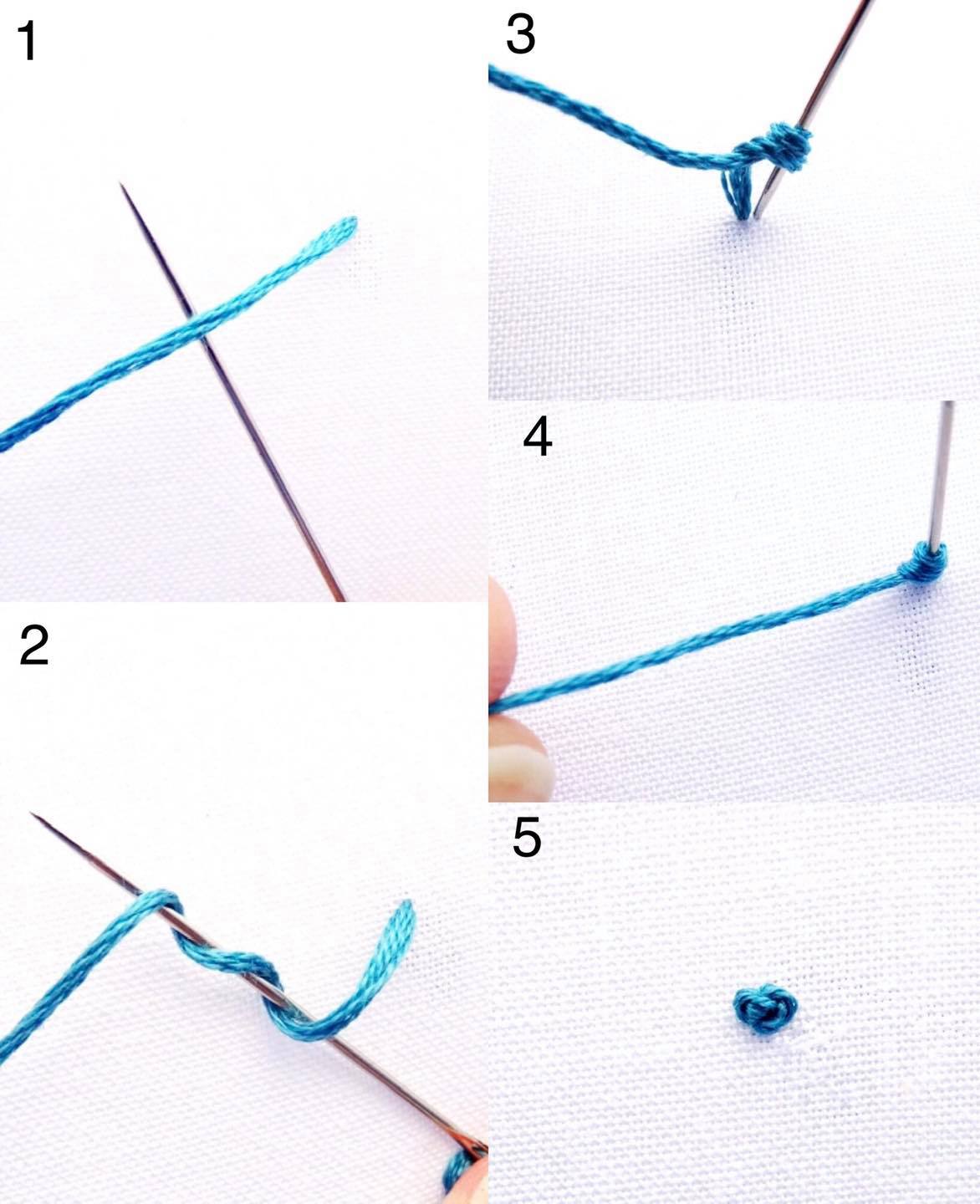 Cách thêu mũi sa hạt - Hình 2