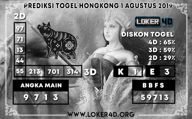 PREDIKSI TOGEL HONGKONG LOKER4D 1 AGUSTUS 2019