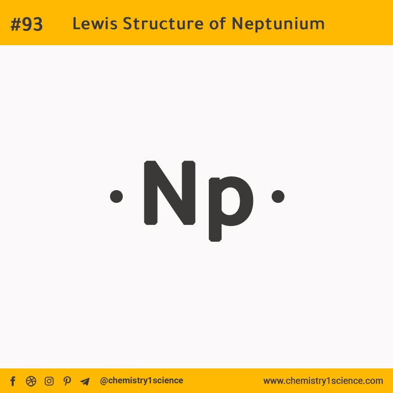 Lewis Structure of Np Neptunium  تركيب لويس لعنصر النبتونيوم