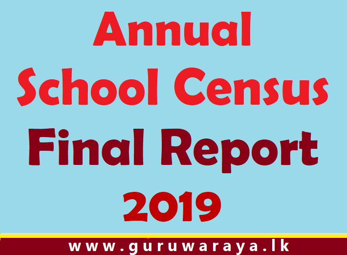 School Census Final Report : 2019