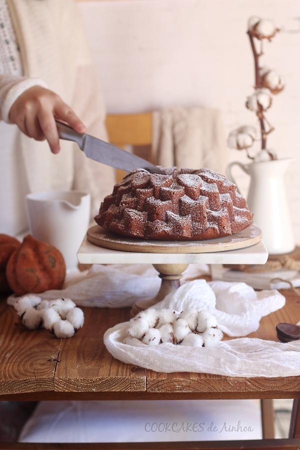 Bundt Cake de Boniato y Queso Ricotta. Cookcakes de Ainhoa