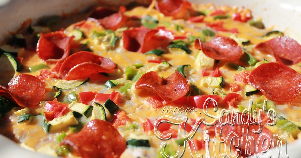 No Dough Meat Crust Pizza Sandy's Kitchen