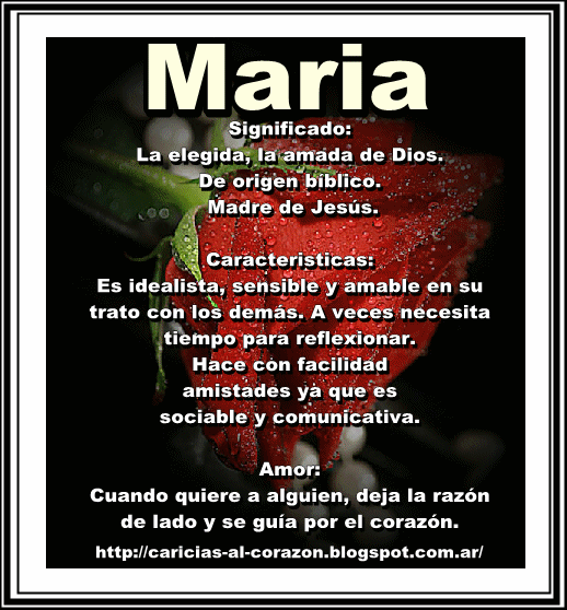 Caricias Al Corazón SIGNIFICADO DE TU NOMBRE Caricias Al Corazón SIGNIFICADO DE TU NOMBRE