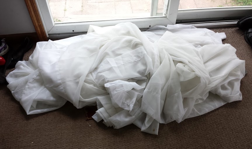 An Open Window Removing Stink Bug Stains From Curtains {Or Nesting Part 1}