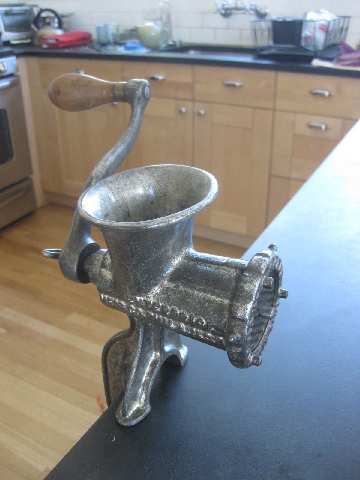 Tooling Up Enterprise #5 antique meat grinder
