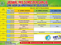 Desain Banner Jadwal PAS Semester Ganjil SMK Yasmida
