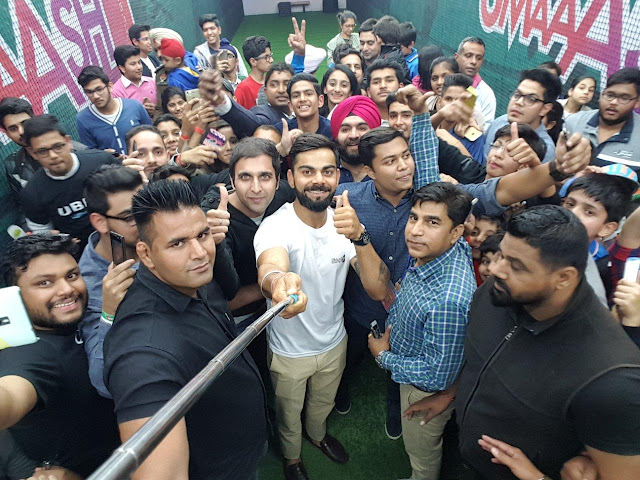 Cricket Icon Virat Kohli visits Smaaash, Ludhiana Cricket Icon Virat Kohli visits Smaaash, Ludhiana