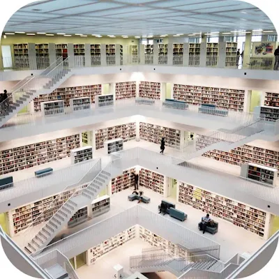 Christmas in Stuttgart: Library