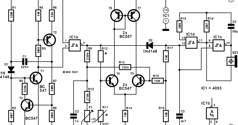 Alarm System Circuit Diagram