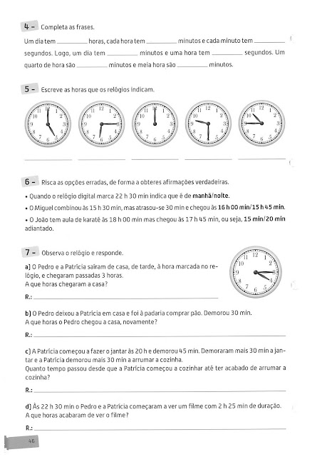 atividades de matematica 3 ano