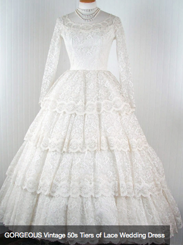 vintage lace wedding dress