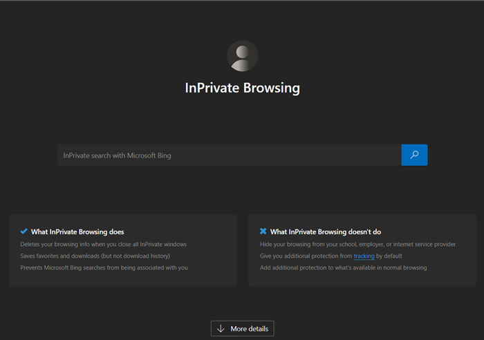 InPrivate-venster openen in Edge-browser