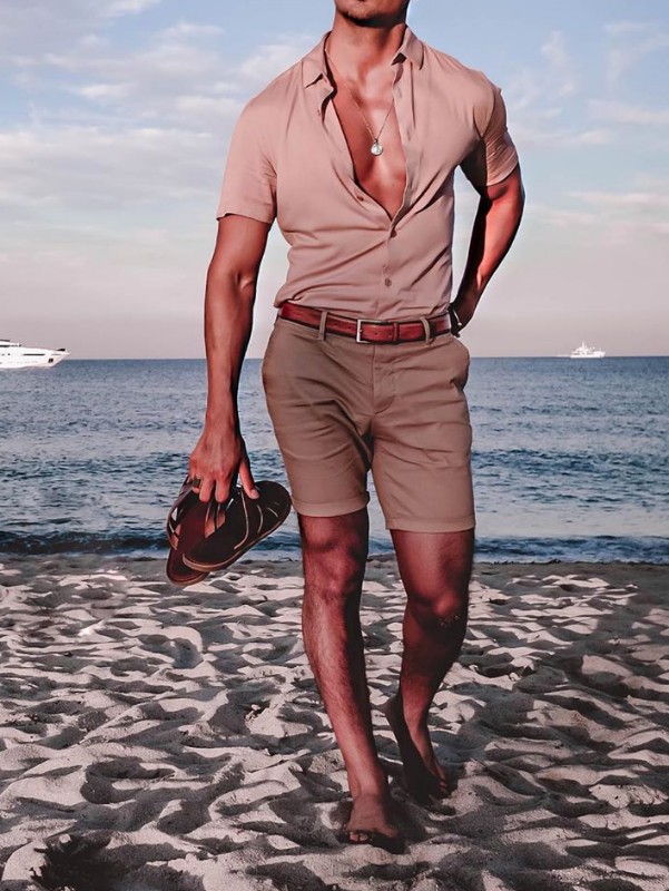 beach man outfit