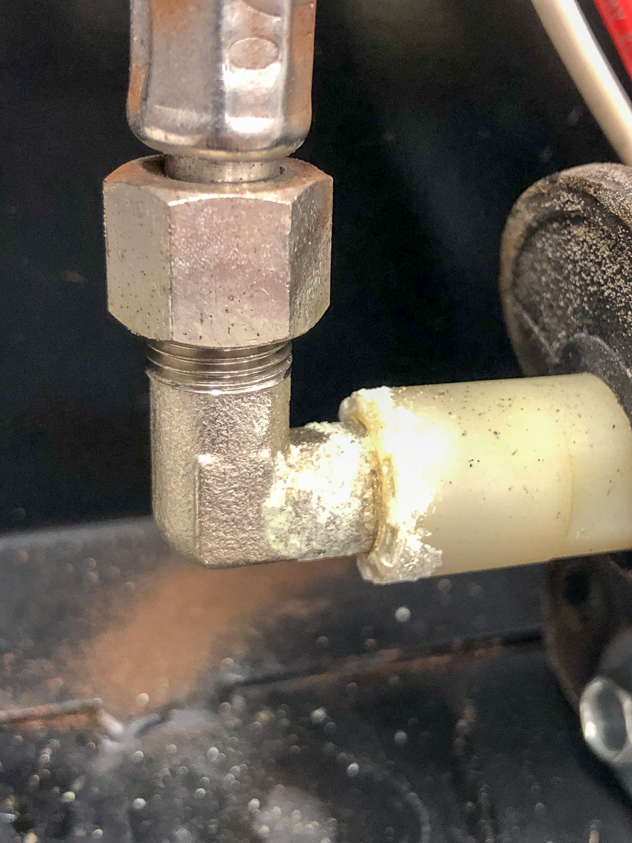 Rancilio Silvia High Pressure Pump Hose Fitting Leak Repair Fight