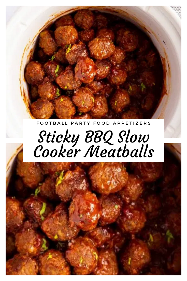Sticky BBQ Slow Cooker Meatballs