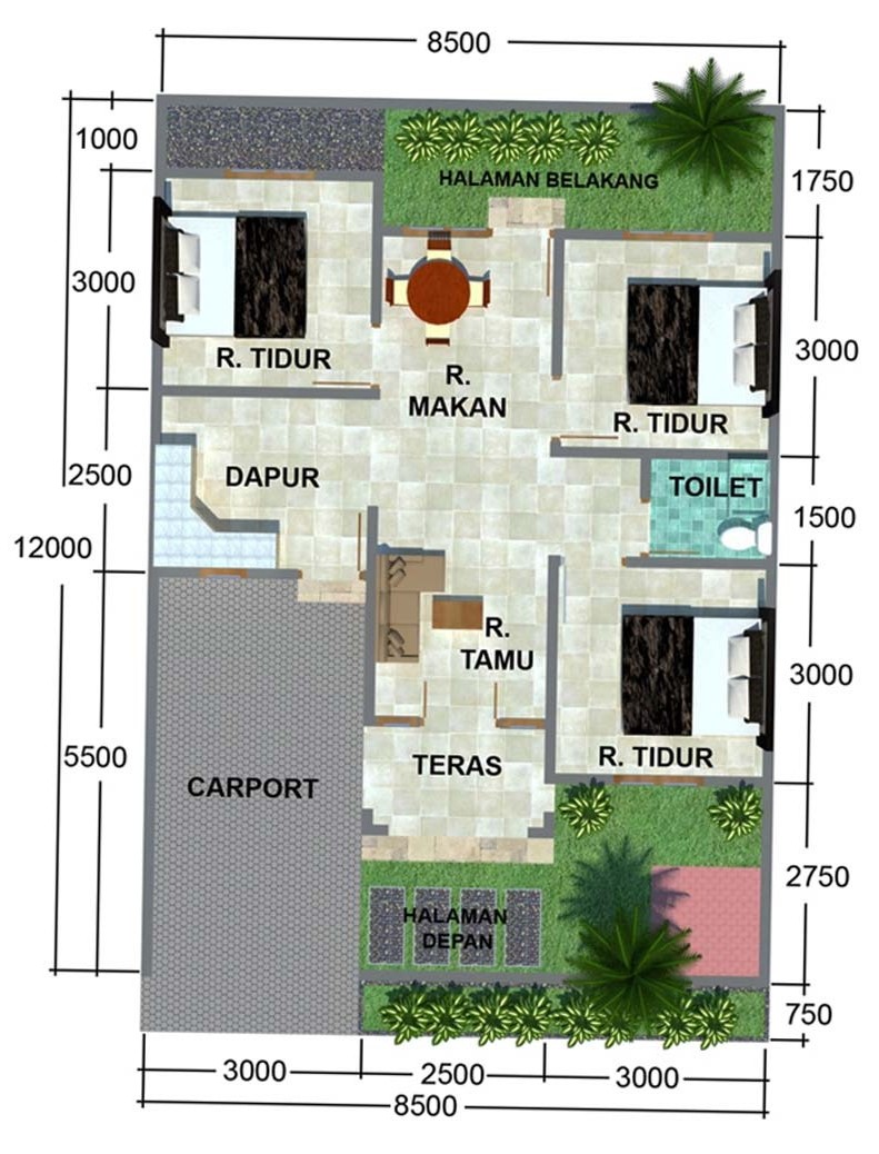 simple 3 bedroom house plans