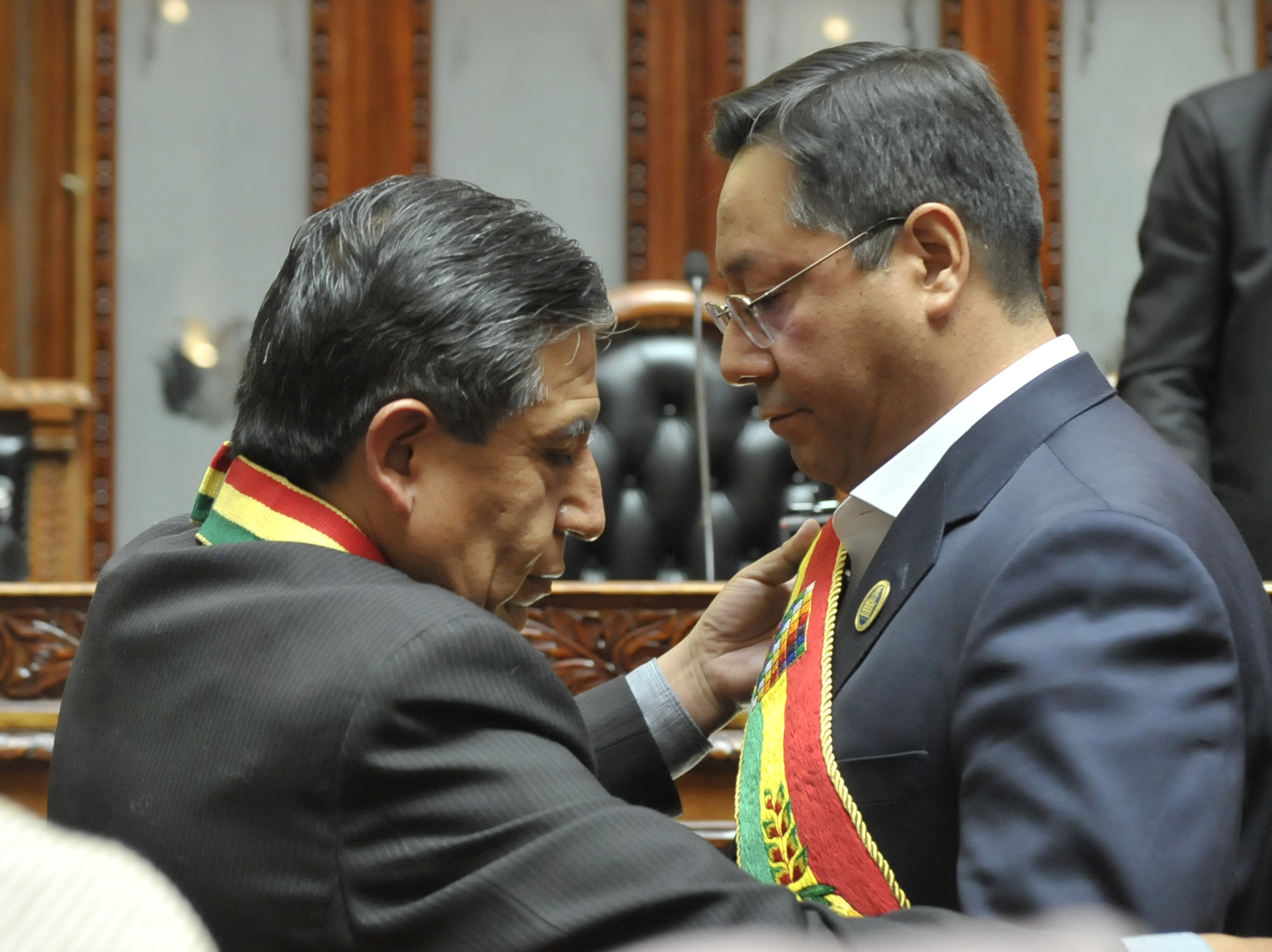 Choquehuanca enviste a Arce como el presidente número 67 de Bolivia / ABI