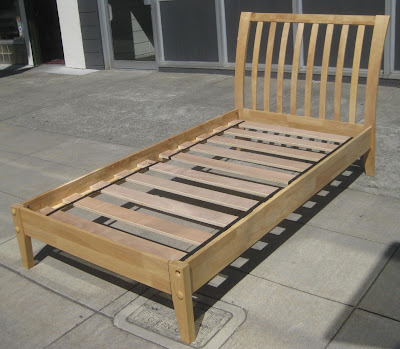 UHURU FURNITURE & COLLECTIBLES: SOLD - Ash Twin Bed Frame - $120
