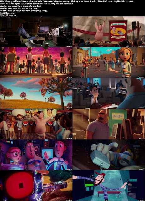 Cloudy With A Chance Of Meatballs 2009 Dual Audio In Hindi Full Movie Download