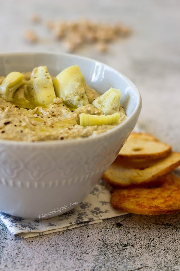 Hummus de Alcachofa de Recomiendo Blog, foto tomada por Pola