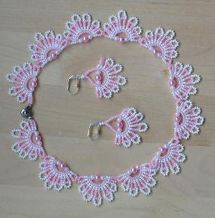 Bead Patterns and Ideas : Wedding Lace #1 Necklace Pattern