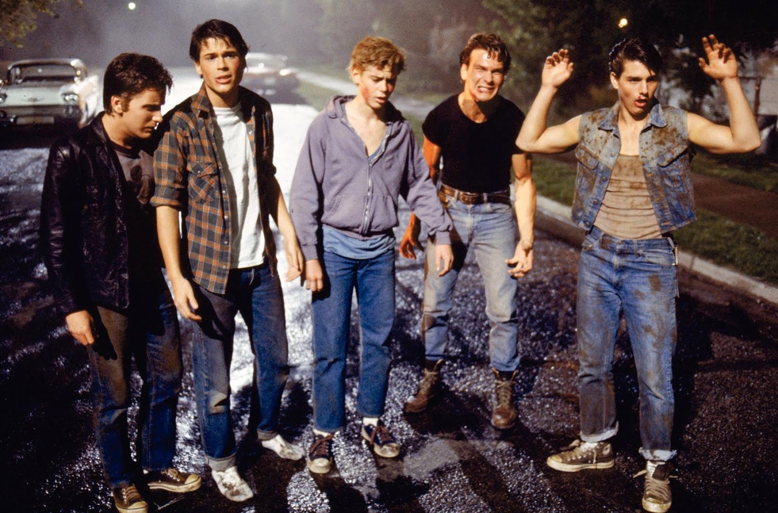 The Greasers from Francis Ford Coppola's "The Outsiders" (1983