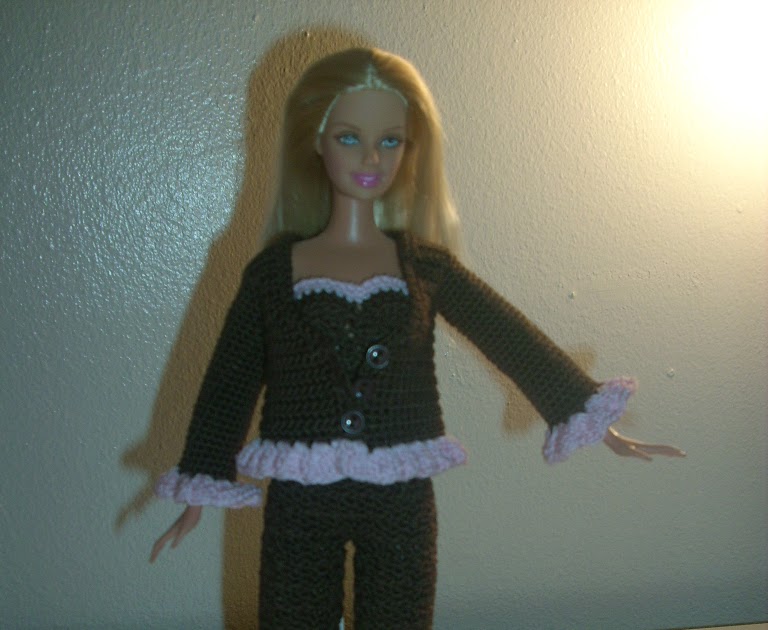 Crochet for Barbie (the belly button body type): Chocolate Jacket with ...