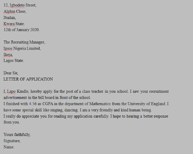 Step by Step Guide on How  to Write Job Application Letter