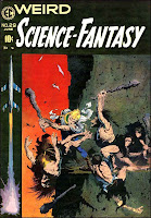 Weird Science-Fantasy v1 #29 ec comic book cover art by Frank Frazetta